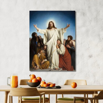 Cristo Il Consolatore Carl Bloch cbl11 quadro stampato su tela