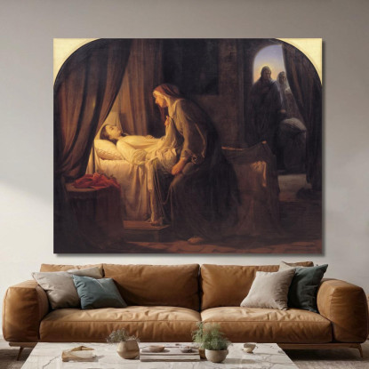 La Figlia Di Giairo Carl Bloch cbl29 quadro stampato su tela