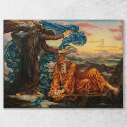 Legato Alla Terra Evelyn De Morgan emg14 quadro stampato su tela