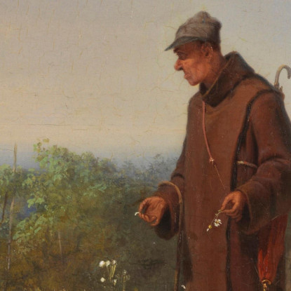 Monaco Mi Ama Un Po' Di Cuore Carl Spitzweg csp42 quadro stampato su tela