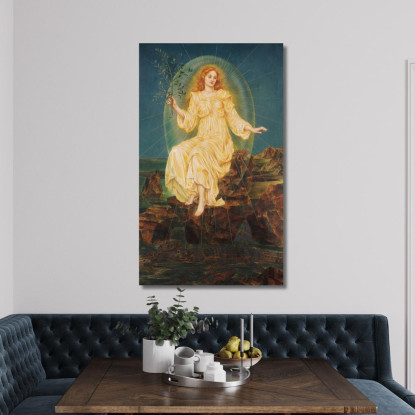 Luce Nell'Oscurità Evelyn De Morgan emg21 quadro stampato su tela
