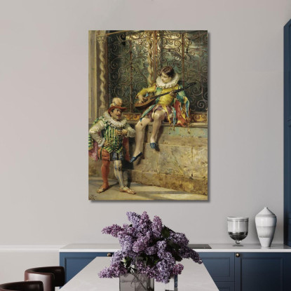 I Musicisti Cesare Auguste Detti cad22 quadro stampato su tela