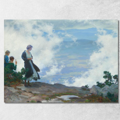 Dopo La Tempesta Charles Courtney Curran ccc2 quadro stampato su tela