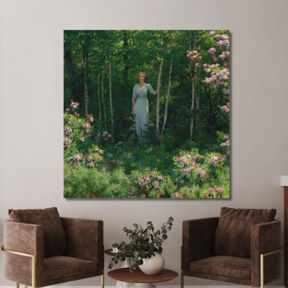 Il Limite Del Bosco Charles Courtney Curran ccc26 quadro stampato su tela