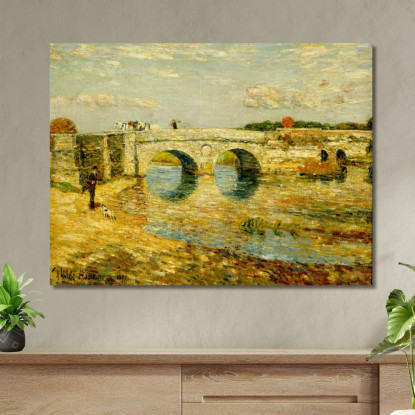 Ponte Sullo Stour Childe Hassam chs10 quadro stampato su tela