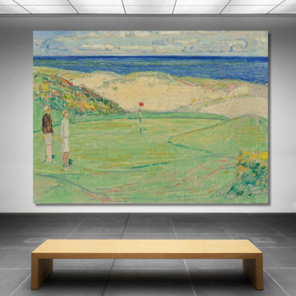 Corso Est Maidstone Club Childe Hassam chs16 quadro stampato su tela