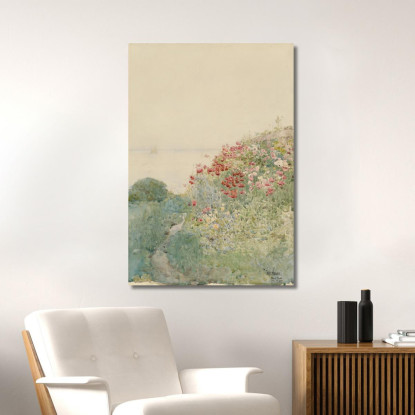 Campo Di Papaveri Isole Di Shoals Childe Hassam chs18 quadro stampato su tela