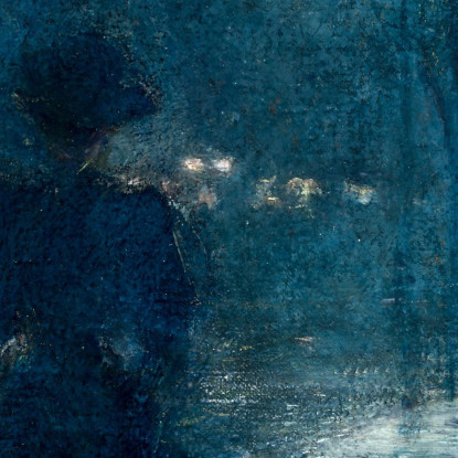 Notturno Sulla Quinta Strada Childe Hassam chs19 quadro stampato su tela