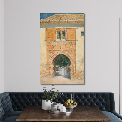 Porta Dell'Alhambra Childe Hassam chs22 quadro stampato su tela