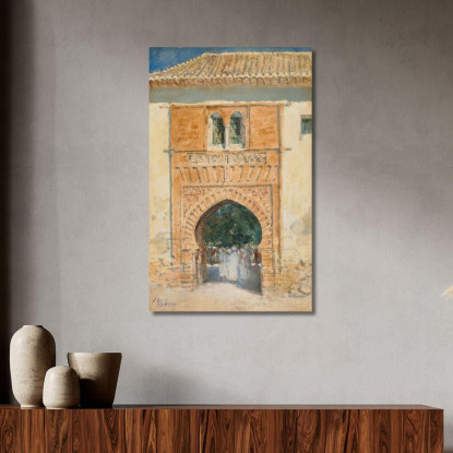 Porta Dell'Alhambra Childe Hassam chs22 quadro stampato su tela