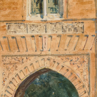 Porta Dell'Alhambra Childe Hassam chs22 quadro stampato su tela