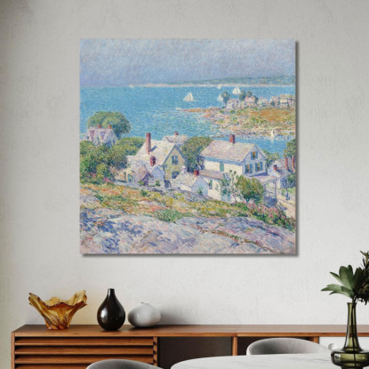 Promontori Del New England Childe Hassam chs42 quadro stampato su tela