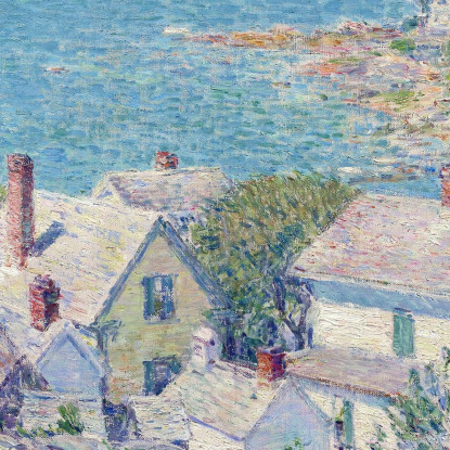 Promontori Del New England Childe Hassam chs42 quadro stampato su tela