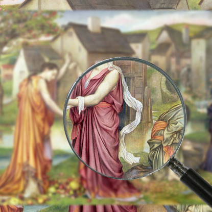 La Cadenza Dell'Autunno Evelyn De Morgan emg34 quadro stampato su tela