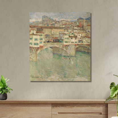 Ponte Vecchio Childe Hassam chs53 quadro stampato su tela