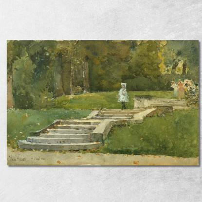 Saint Cloud Childe Hassam chs60 quadro stampato su tela