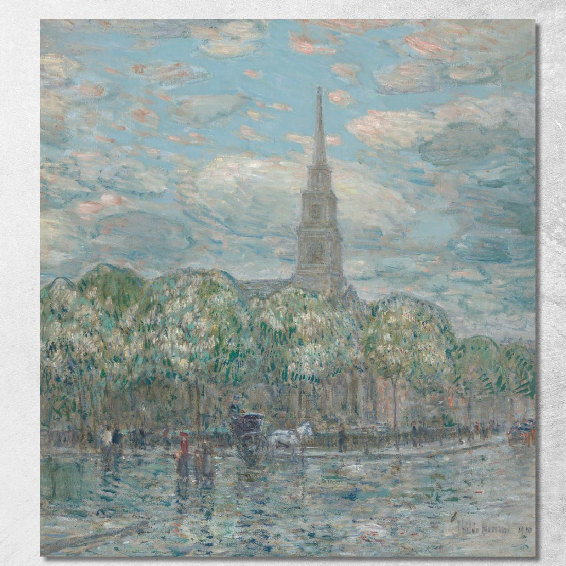 San Marco Nel Bowery Childe Hassam chs65 quadro stampato su tela San Marco Nel Bowery Childe Hassam chs65 quadro stampato su tela