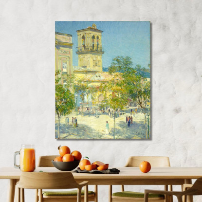 Via Del Gran Capitano Córdoba Childe Hassam chs68 quadro stampato su tela