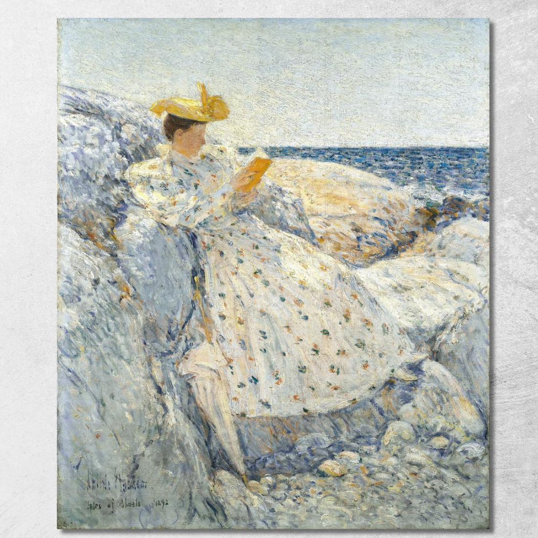 Luce Solare Estiva Isole Di Shoals Childe Hassam chs70 quadro stampato su tela Luce Solare Estiva Isole Di Shoals Childe Hassam chs70 quadro stampato su tela
