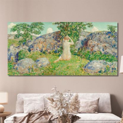 Le Rocce Di Cape Ann Childe Hassam chs82 quadro stampato su tela