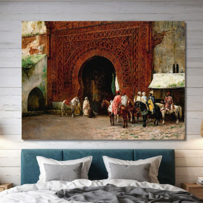 Rabat La Porta Rossa Edwin Lord Weeks elw33 quadro stampato su tela