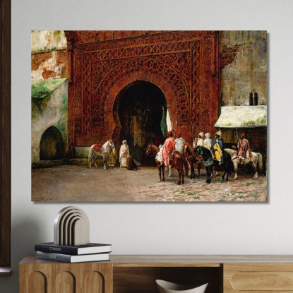 Rabat La Porta Rossa Edwin Lord Weeks elw33 quadro stampato su tela