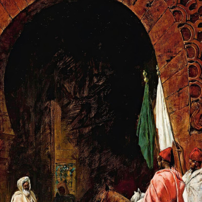 Rabat La Porta Rossa Edwin Lord Weeks elw33 quadro stampato su tela