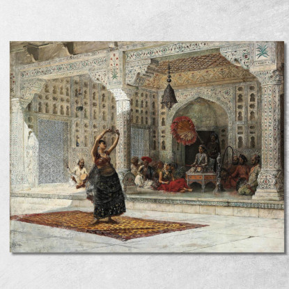 Il Nautch Edwin Lord Weeks elw37 quadro stampato su tela