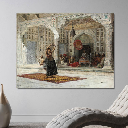 Il Nautch Edwin Lord Weeks elw37 quadro stampato su tela