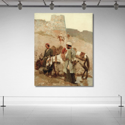 Viaggiare In Persia Edwin Lord Weeks elw42 quadro stampato su tela