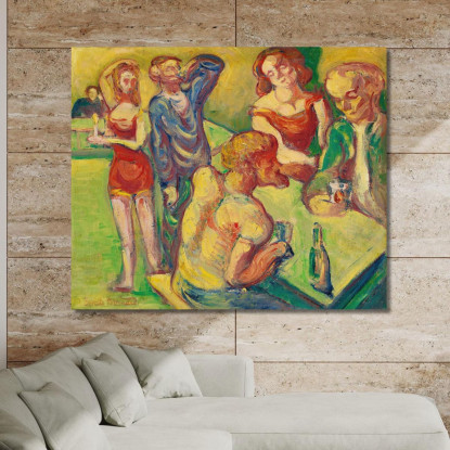 Al Cabaret Emile Bernard ebr2 quadro stampato su tela
