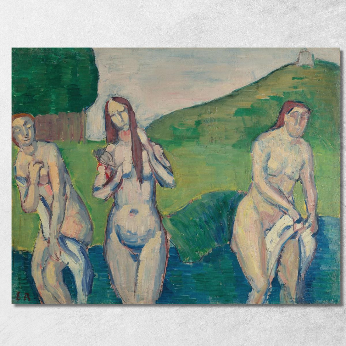 Bagnanti Emile Bernard ebr4 quadro stampato su tela Bagnanti Emile Bernard ebr4 quadro stampato su tela