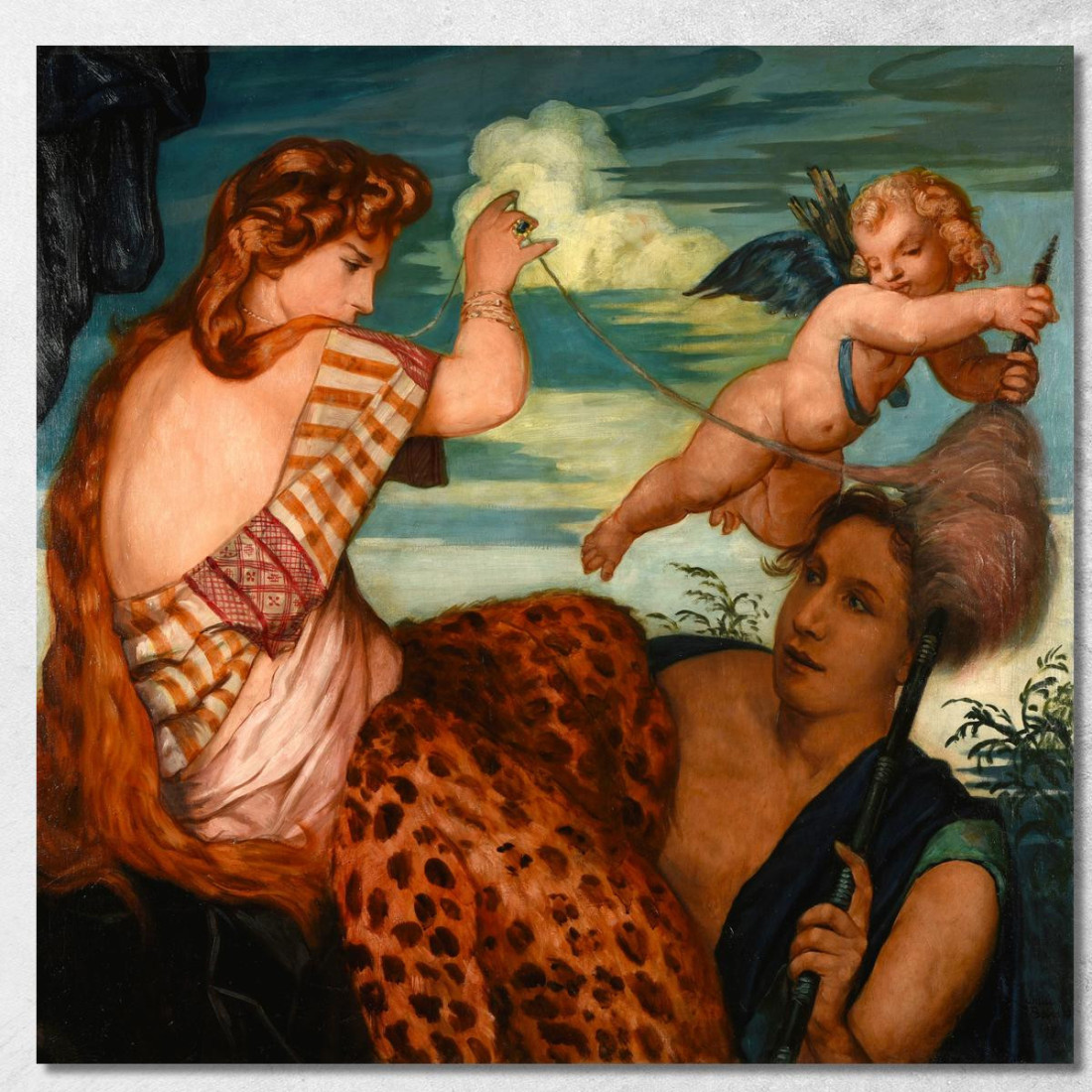 Ercole E Onfale Emile Bernard ebr20 quadro stampato su tela Ercole E Onfale Emile Bernard ebr20 quadro stampato su tela