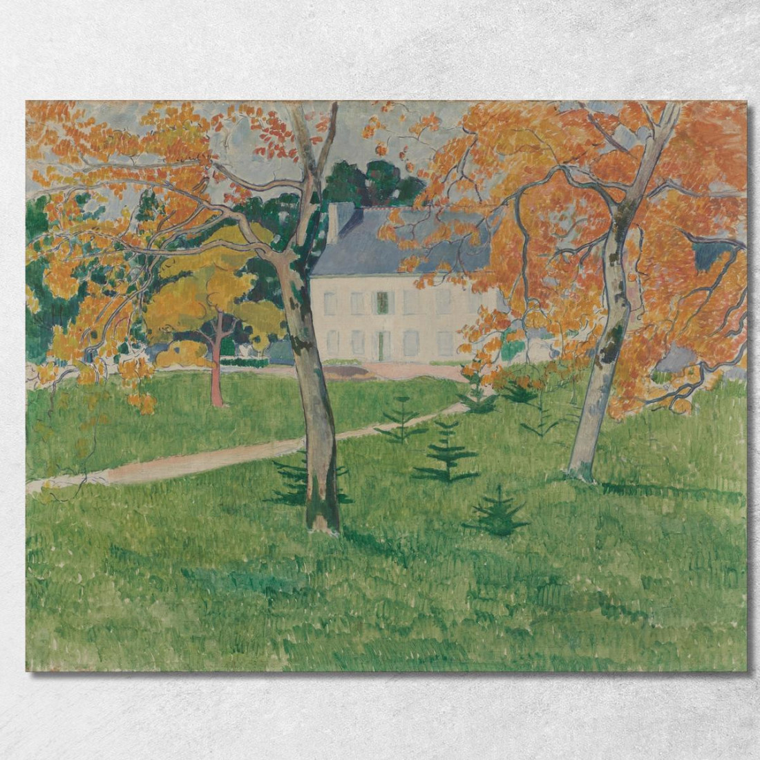 Casa Tra Gli Alberi Pont-Aven Emile Bernard ebr21 quadro stampato su tela Casa Tra Gli Alberi Pont-Aven Emile Bernard ebr21 quadro stampato su tela