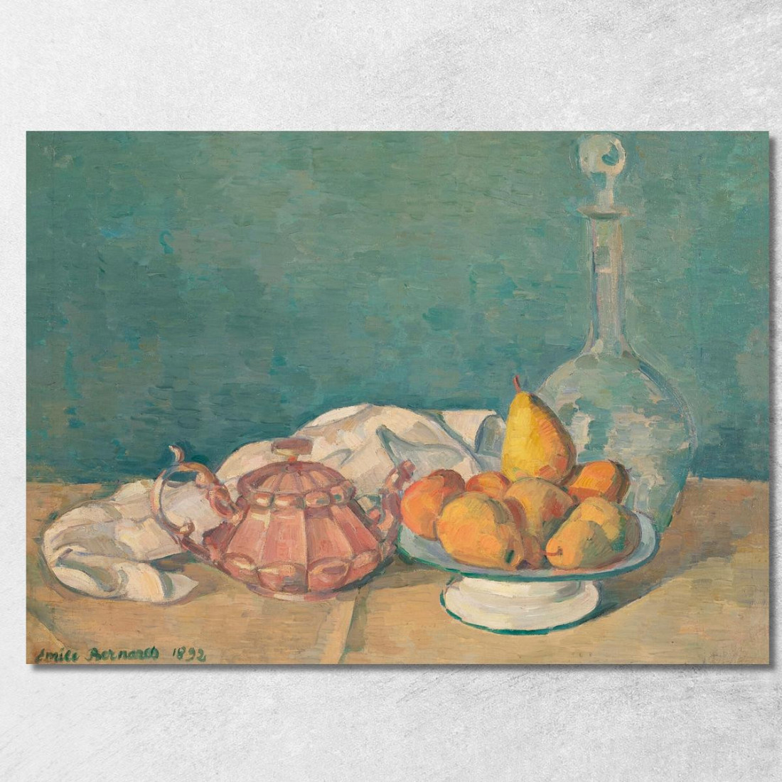 Nature Morte Emile Bernard ebr30 quadro stampato su tela Nature Morte Emile Bernard ebr30 quadro stampato su tela