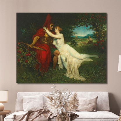 Tannhäuser E Venere Nella Scena Di Venusberg Dall'Opera Di Richard Wagner Ferdinand Leeke flk11 quadro stampato su tela