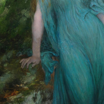 Ninfa Dei Boschi E Pastore Ferdinand Leeke flk15 quadro stampato su tela