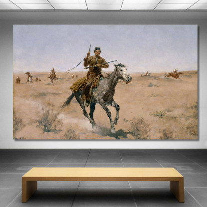 Il Volo Frederic Remington frm46 quadro stampato su tela