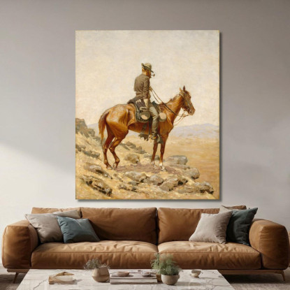 Il Belvedere Frederic Remington frm52 quadro stampato su tela