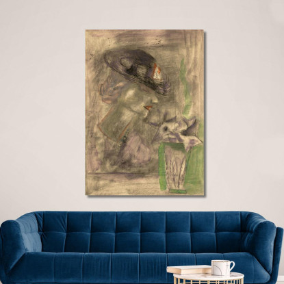Ritratto Della Signora Elisabeth Curtis Frances Hodgkins fhd23 quadro stampato su tela