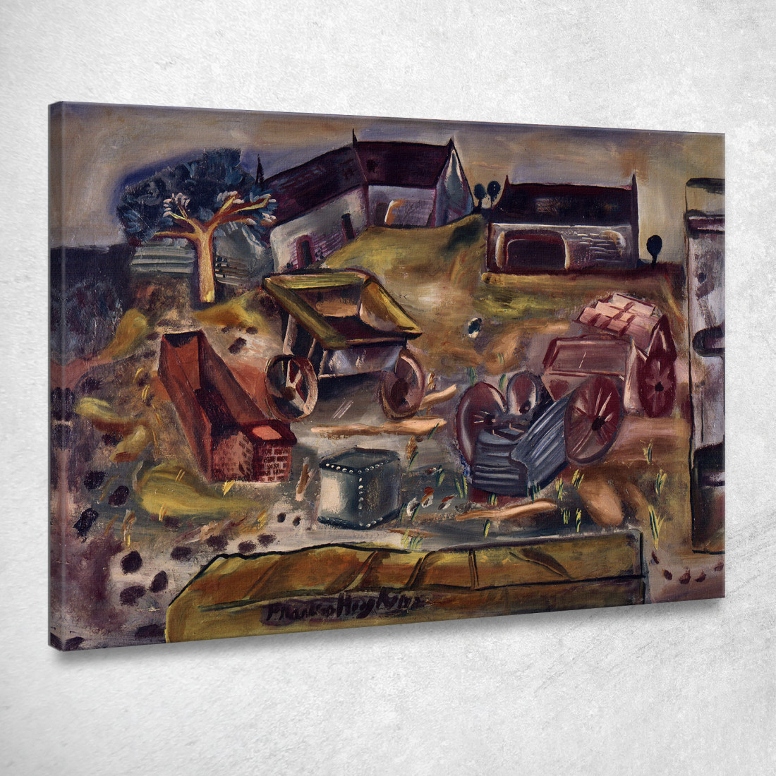 Fattoria Di Cava Wiltshire Frances Hodgkins fhd25 quadro stampato su tela Fattoria Di Cava Wiltshire Frances Hodgkins fhd25 quadro stampato su tela