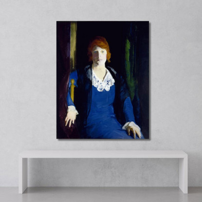 Ritratto Di Florence Pierce George Wesley Bellows gwb50 quadro stampato su tela