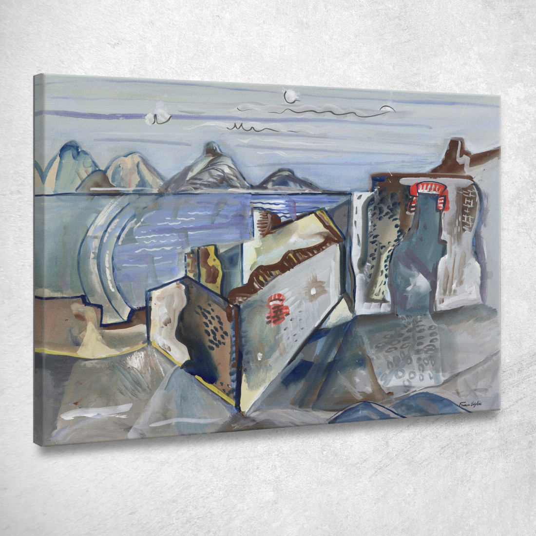 Rovine Frances Hodgkins fhd28 quadro stampato su tela Rovine Frances Hodgkins fhd28 quadro stampato su tela