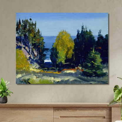 Il Boschetto Di Monhegan George Wesley Bellows gwb63 quadro stampato su tela