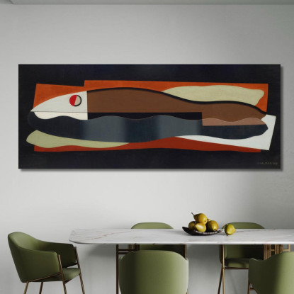 Senza Titolo Georges Valmier gvl64 quadro stampato su tela