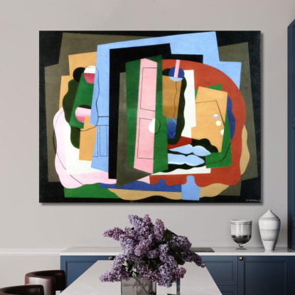 La Porta Rosa Georges Valmier gvl70 quadro stampato su tela