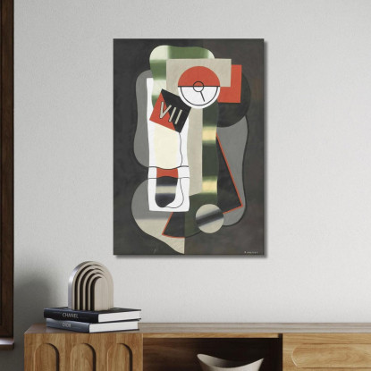 Tempo Georges Valmier gvl72 quadro stampato su tela