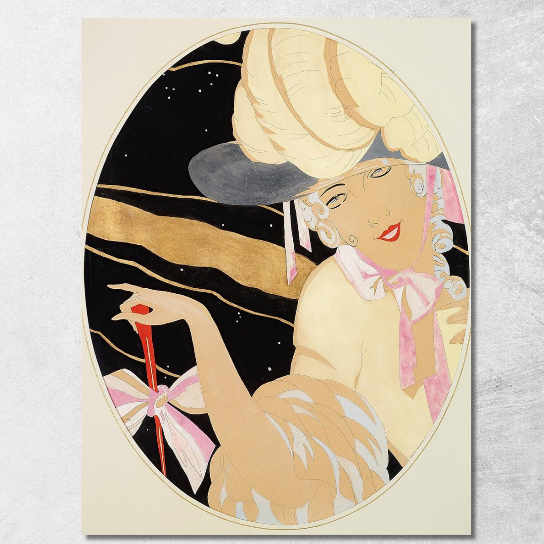Donna Elegante Gerda Wegener gwg3 quadro stampato su tela Donna Elegante Gerda Wegener gwg3 quadro stampato su tela