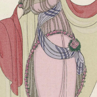 Abito Da Ballo Gerda Wegener gwg21 quadro stampato su tela