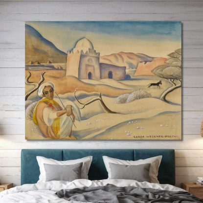 Pastore Nelle Montagne Dell'Atlante Gerda Wegener gwg22 quadro stampato su tela